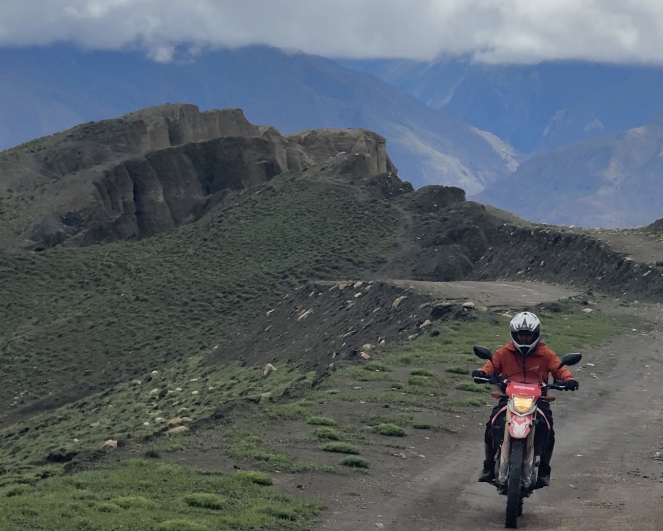 Dual-Sport Enduro Rider in Nepal